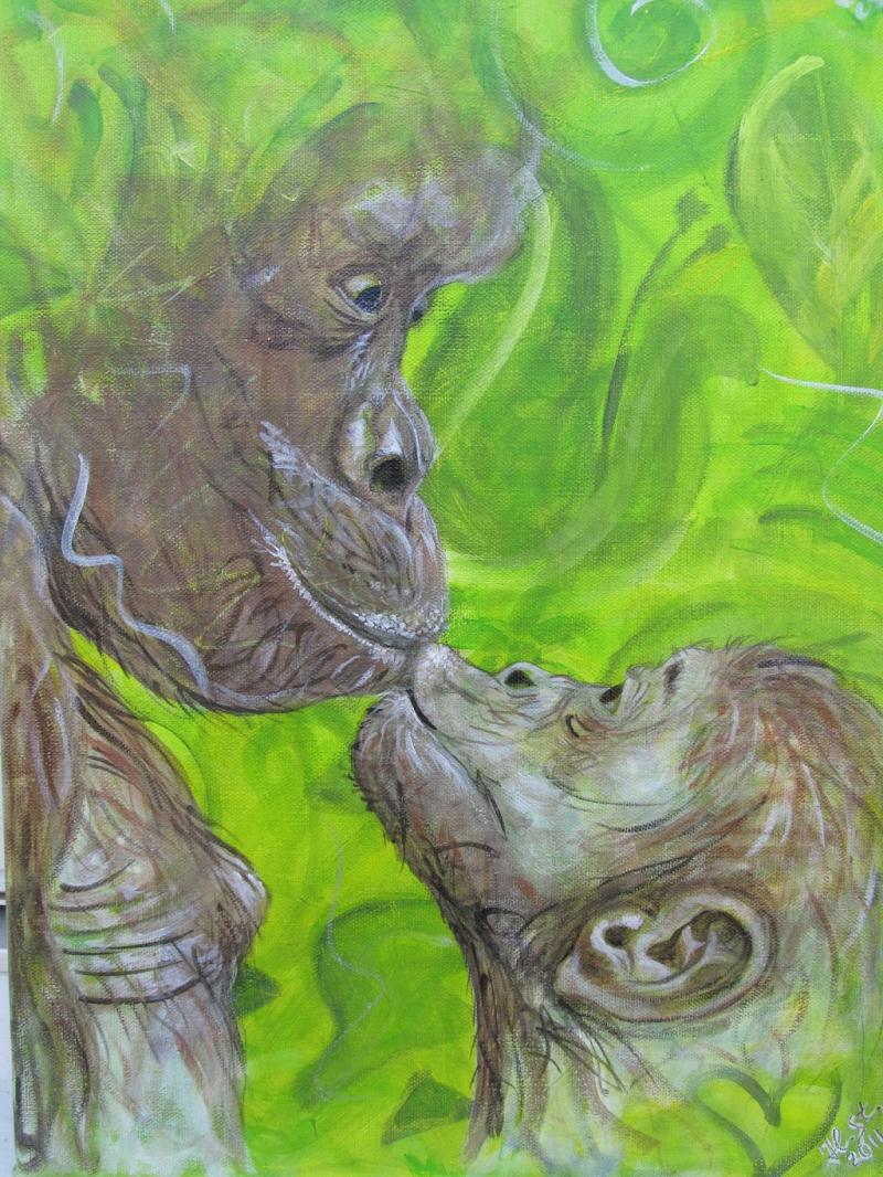 Tiere in Acryl