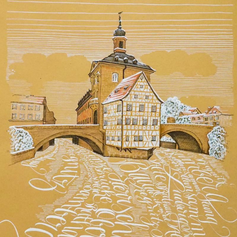 Kalligraphie trifft Architektur