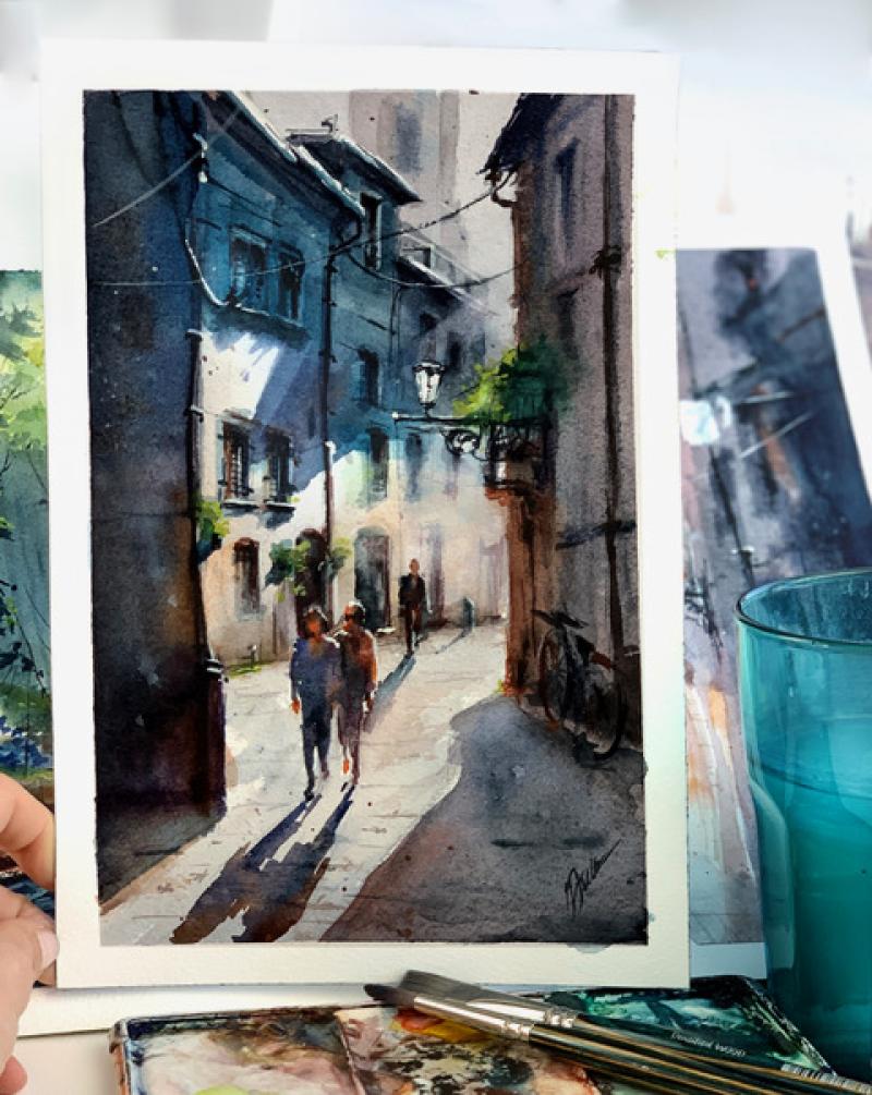Die Magie des Lichts im Aquarell